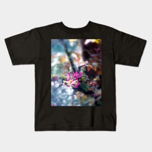 red Malus 'Radiant' crab apple blossoms#13 Kids T-Shirt